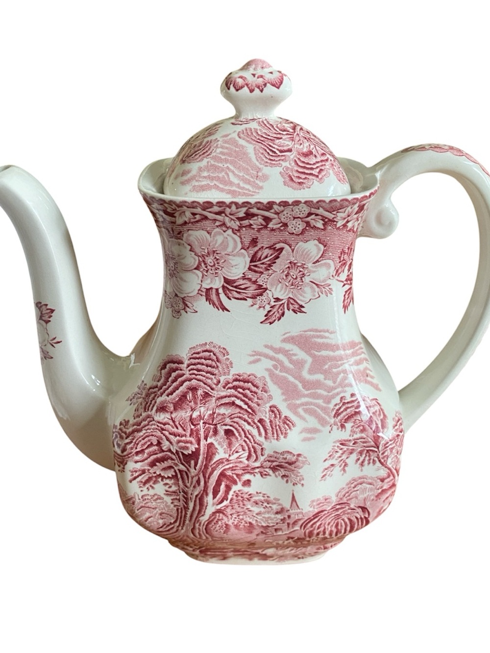 Enoch Wedgewood “Woodland” Coffee Pot Made in England Vintage